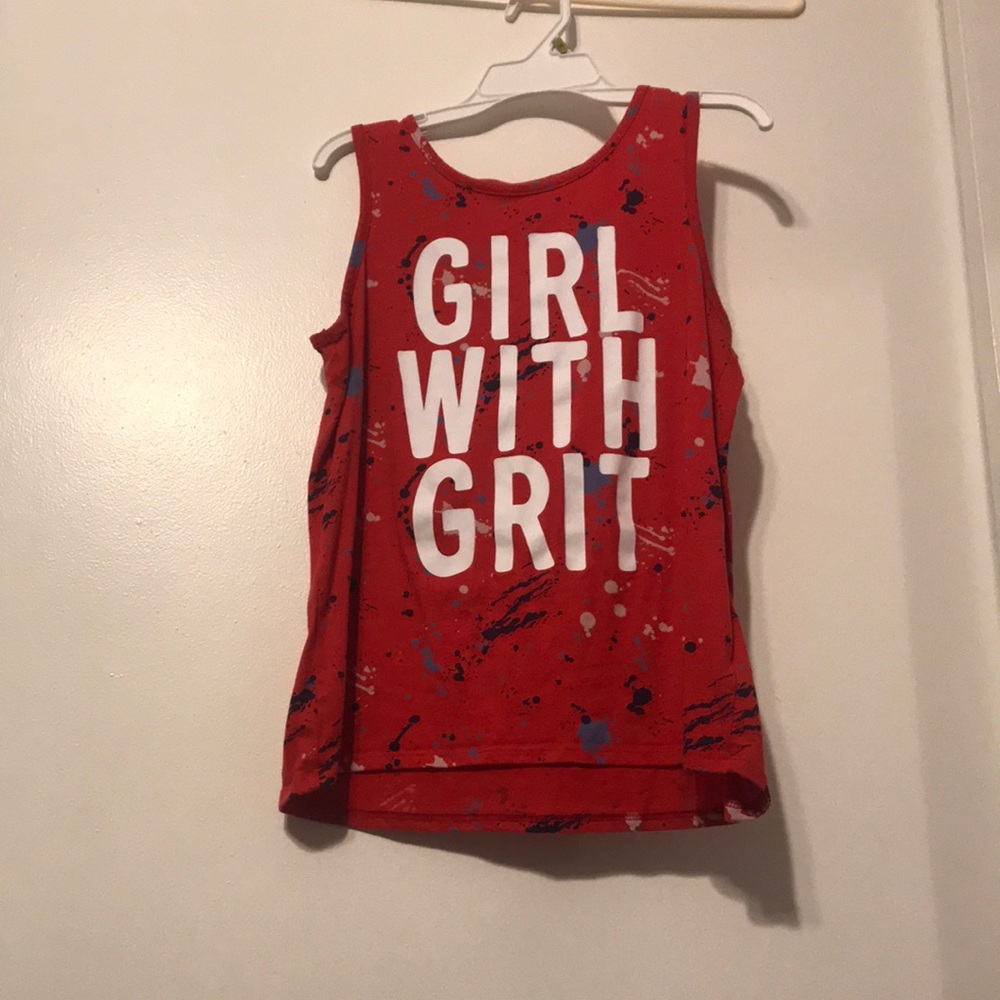 Justice graphic tank top